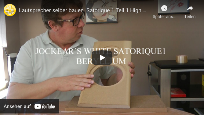 Satorique 1 S-Class Lautsprecher Selberbau-Video