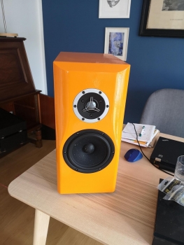 Satorique S1 Loudspeaker Ringdome and Beryllium orange